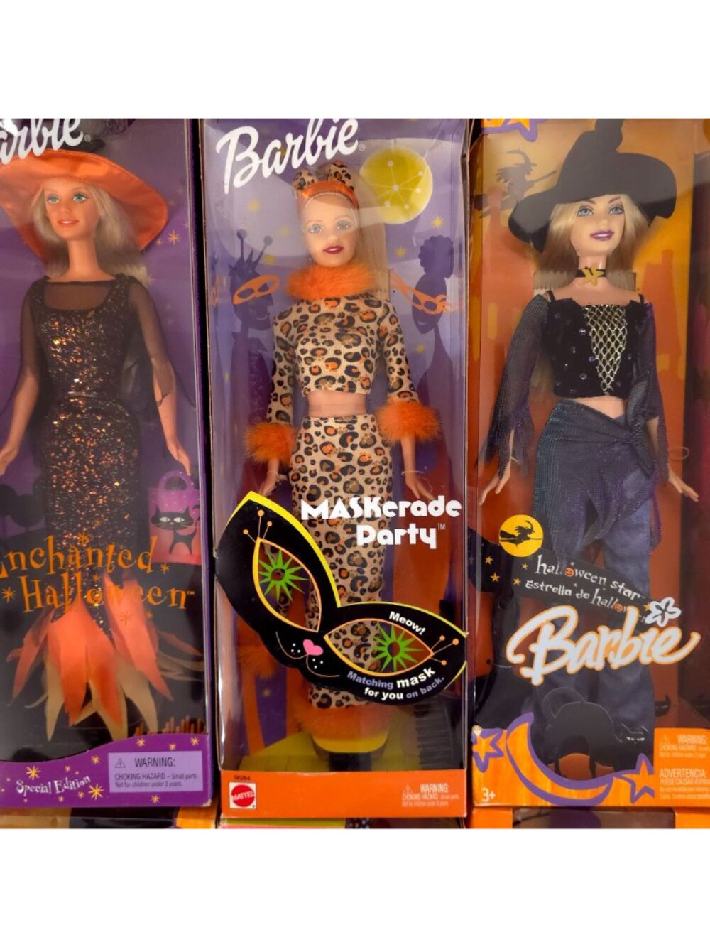 New Barbie Halloween Doll Lot Enchanted Glow Fashion Spell Pink Witch NRFB - Picture 4 of 16